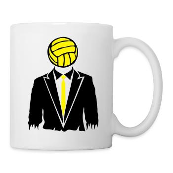 volley waterpolo costume cravate dechire ballon - Mug blanc - blanc - Droite