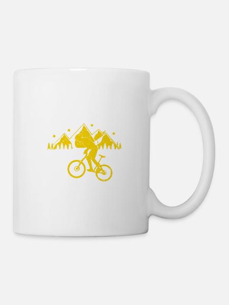 Never underestimate an old man with a bicycle - Kop/krus - hvid