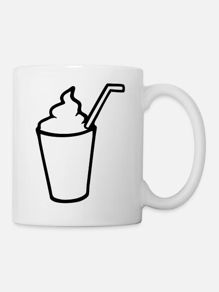 Milchshake - Tasse - Weiß