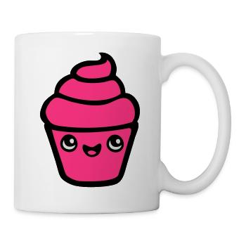 cake kawaii cupcake muffin cake pastry chef manga - Mug - white - Right