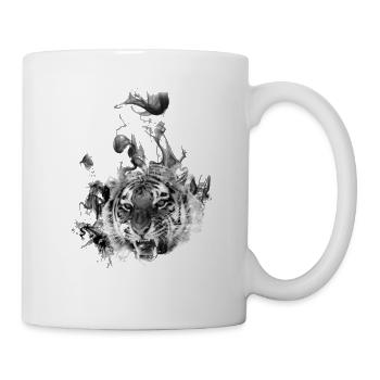 Fumée de tigre - Mug blanc - blanc - Droite