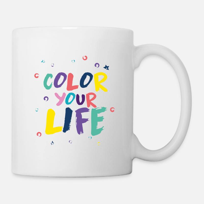 Color your life - Mug - white