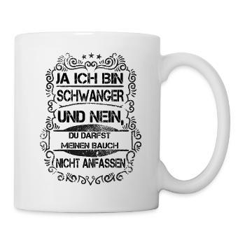 Je ne suis pas enceinte - Mug blanc - blanc - Droite