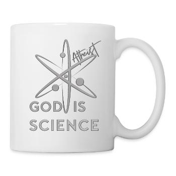 Dieu est la science - Mug blanc - blanc - Droite