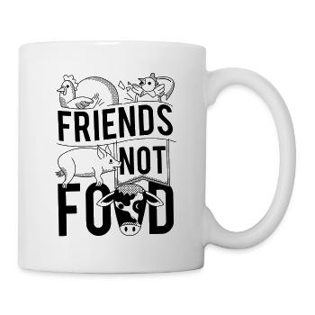 Friends Not Food Vegan Vegetarian - Mug - white - Right