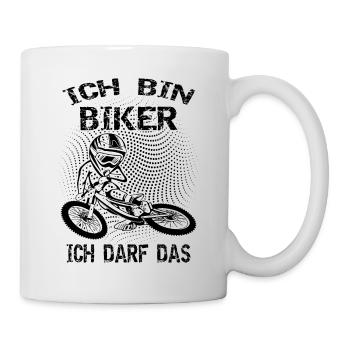 Je suis biker - Mug blanc - blanc - Droite