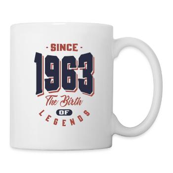 Geboren 1963 Geburtstag - Tasse - Weiß - Rechts