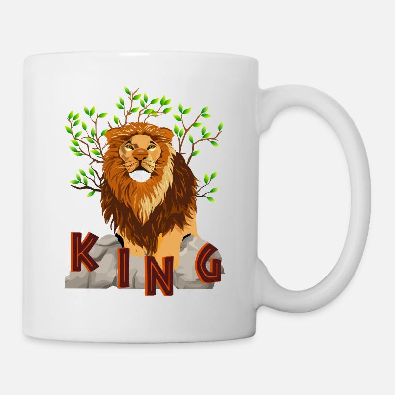 ROI LION - Mug blanc - blanc