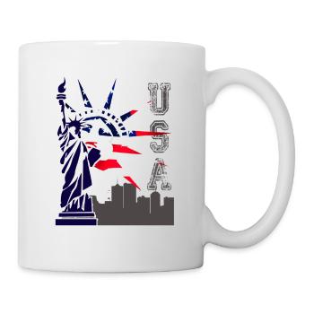 USA Freiheitsstatue New York - Tasse - Weiß - Rechts