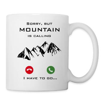 Mountain is calling - Tasse - Weiß - Rechts