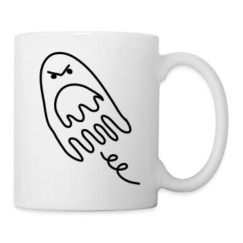 fantôme peur monstre enfant hanté bébé halloween - Mug blanc - blanc - Droite