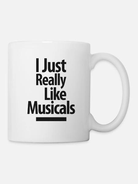 J'aime vraiment les comédies musicales - Mug blanc - blanc