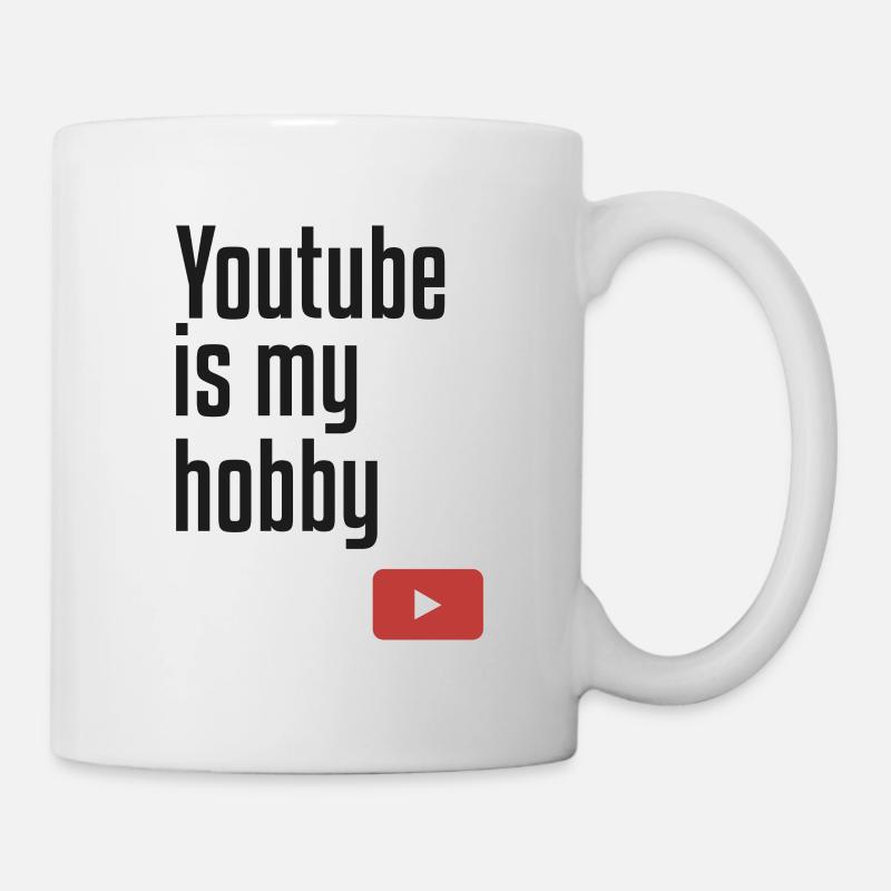 Youtube est mon passe-temps - Mug blanc - blanc