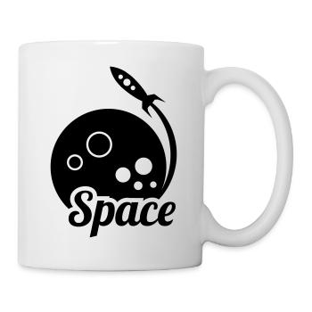 vaisseau spatial - Mug blanc - blanc - Droite
