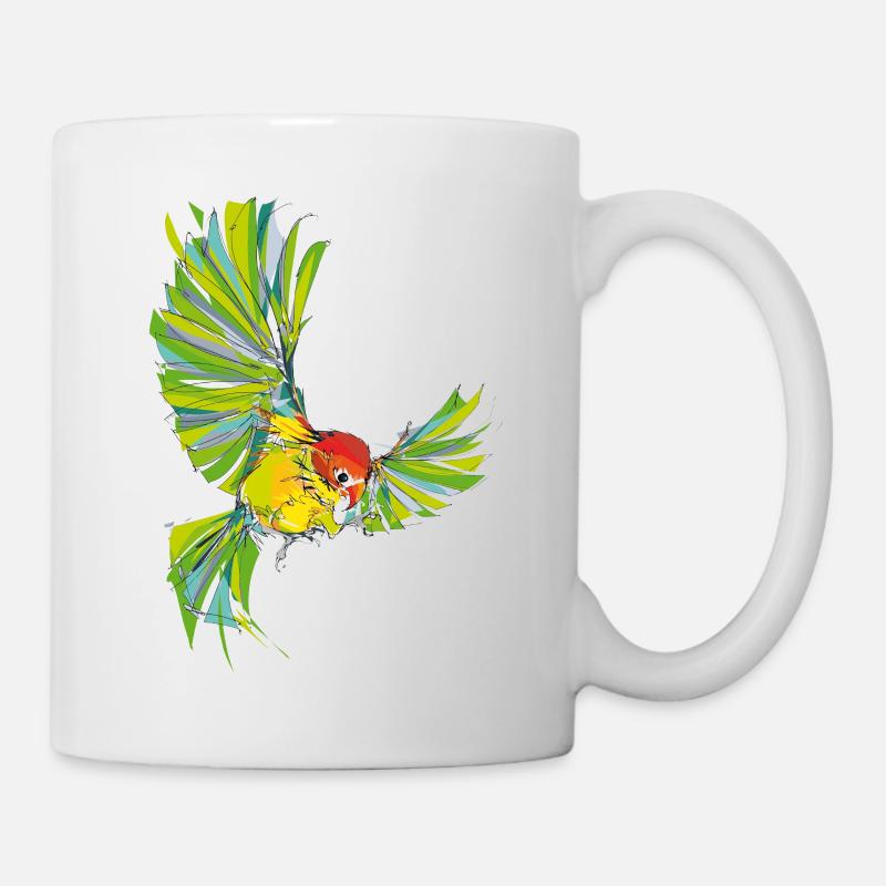 oiseau d'amour - Mug blanc - blanc