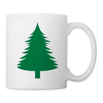 Fichte, Tanne, Wald1 - Tasse - Weiß - Rechts
