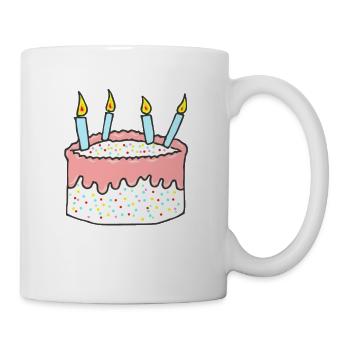 Birthday cake - Mug - white - Right