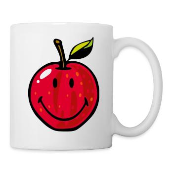 Smiley Red Apple - Mug - white - Right