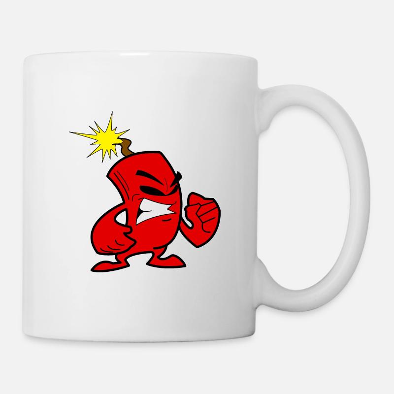 Pétards cool du Nouvel An Feux d’artifice Boom - Mug blanc - blanc