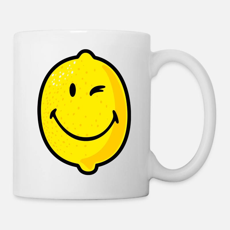 Smiley Lemon - Mug blanc - blanc