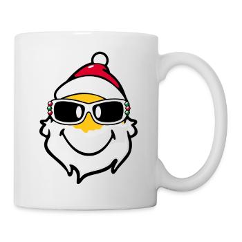 Smiley Santa Claus with Sunglasses - Mug blanc - blanc - Droite