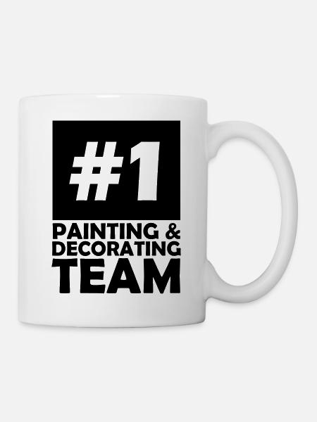 number one painting and decorating team - Mug - white