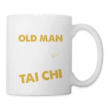 Never Underestimate An Old Man Who Knows Tai Chi - Mug - white - Right