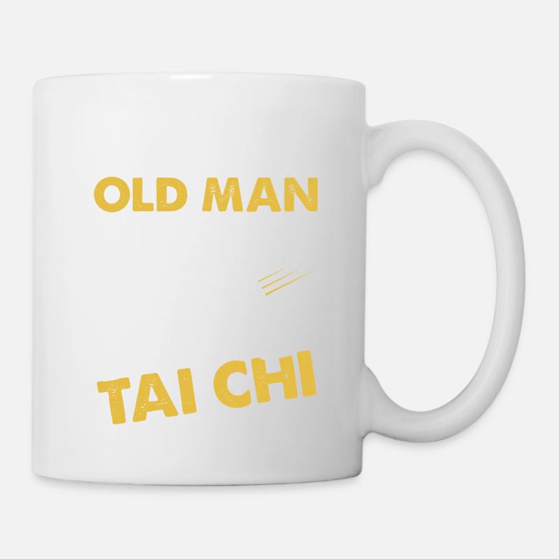Never Underestimate An Old Man Who Knows Tai Chi - Mug - white