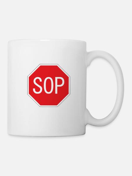 Bouclier SOP - Mug blanc - blanc