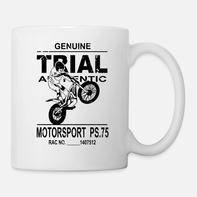 Trial Racing - Tasse - Weiß