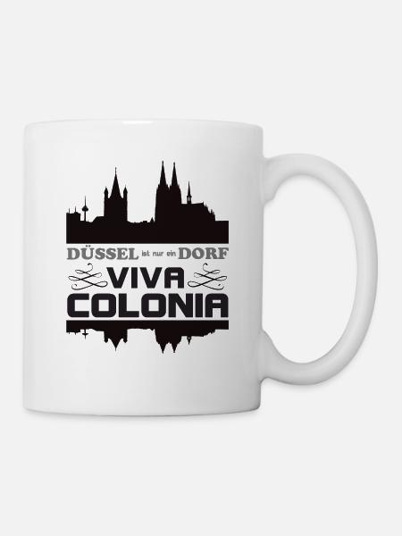 Köln Rivalität Düsseldorf - Tasse - Weiß