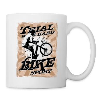 Bike Trial - Tasse - Weiß - Rechts