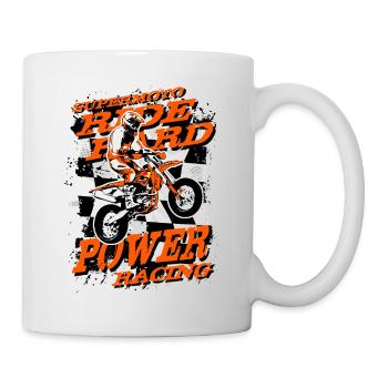 Supermoto Racing - Supermotard - Mug blanc - blanc - Droite