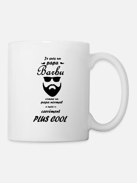 je suis un papa barbu - Mug blanc - blanc