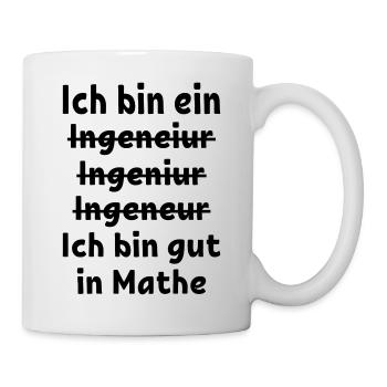 Engineer Tshirt Funny - Tasse - Weiß - Rechts