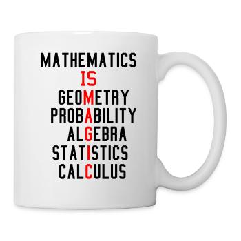 Mathematics is like magic - Mug - white - Right