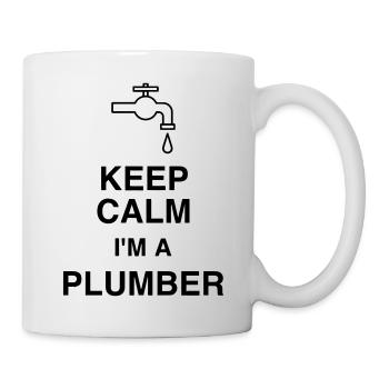 Plombier / Plomberie / Travail / Métier / Job - Mug blanc - blanc - Droite