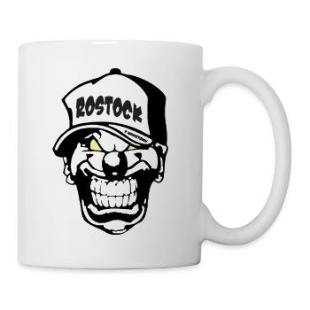 Rostock Clown - Tasse - Weiß - Rechts