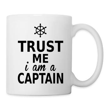 trust me i am a captain - Mug blanc - blanc - Droite