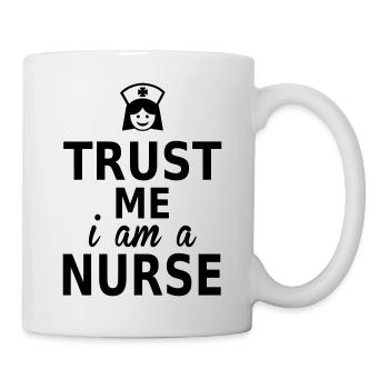 trust me i am a nurse - Mug - white - Right