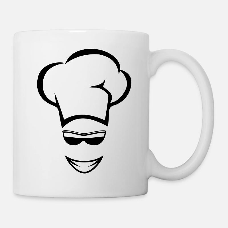 kochen koch sonnenbrille - Tasse - Weiß