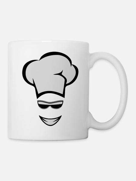 Faire cuire des lunettes de soleil de cuisson - Mug blanc - blanc