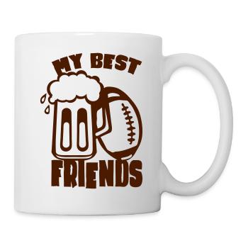 rugby football beer quote best friends humor - Mug - white - Right