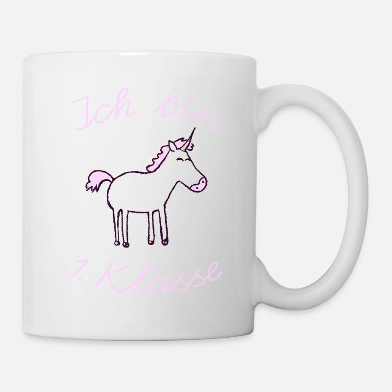 Erste Klasse Einhorn - Tasse - Weiß