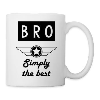 Bruder Brother Baby Geburtstag Geburt Familie - Tasse - Weiß - Rechts