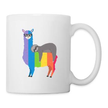 Fierté d'Alpaga Paresse Gay - Mug blanc - blanc - Droite