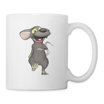 Funny mouse in 3D - Mug - white - Right