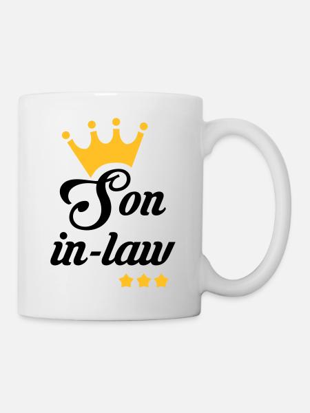 Schwiegervater Schwiegermutter Tochter Sohn - Tasse - Weiß