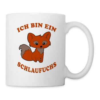 Schlaufuchs der Fuchs cooler Spruch Geschenkidee - Tasse - Weiß - Rechts