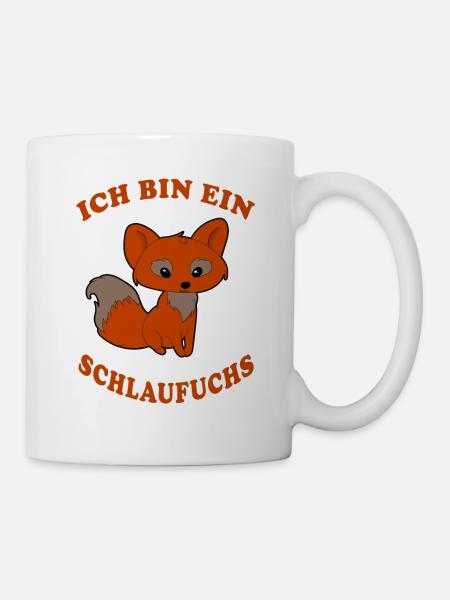 Schlaufuchs der Fuchs cooler Spruch Geschenkidee - Tasse - Weiß